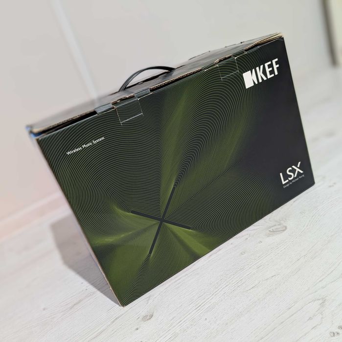 Boxe active KEF LSX. Black. Pachet complet!