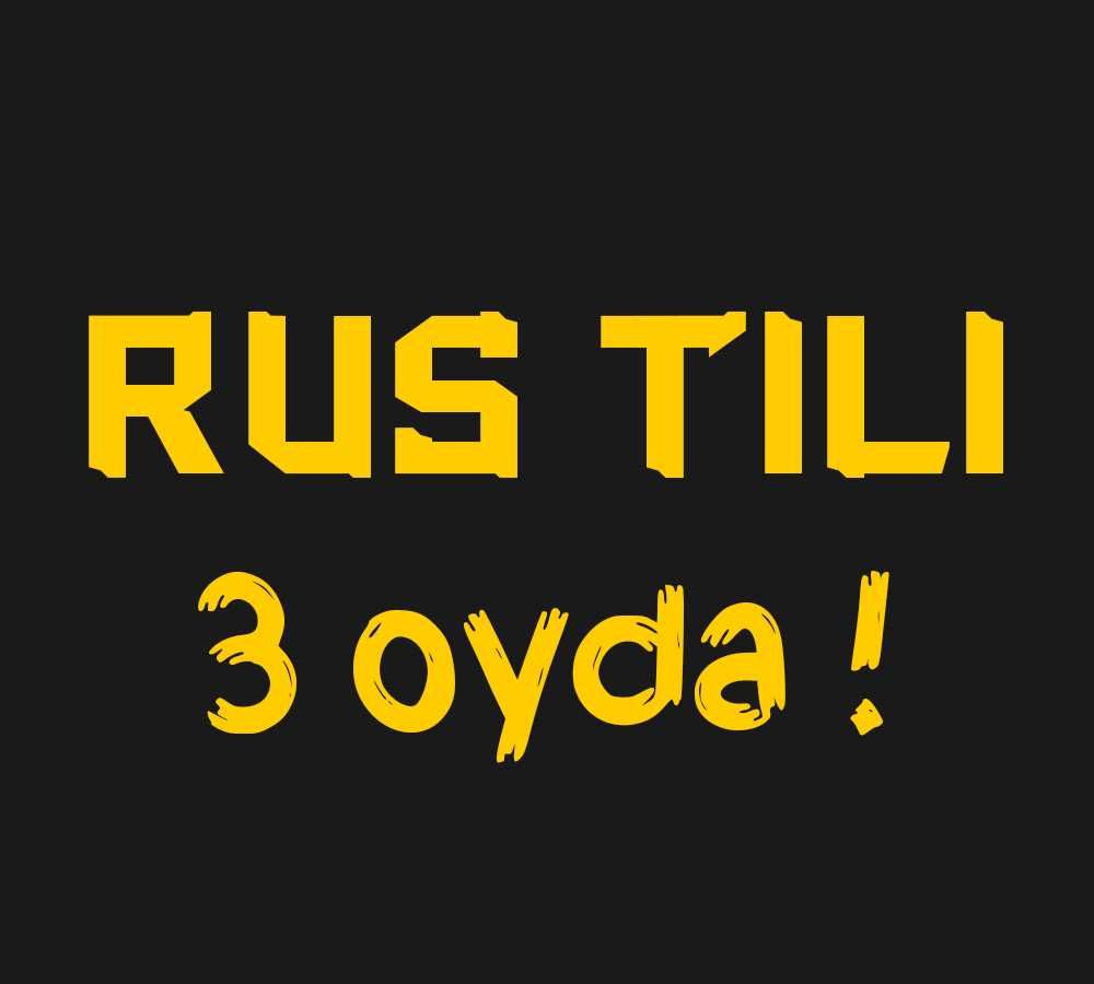 Rus tili 3 oyda!