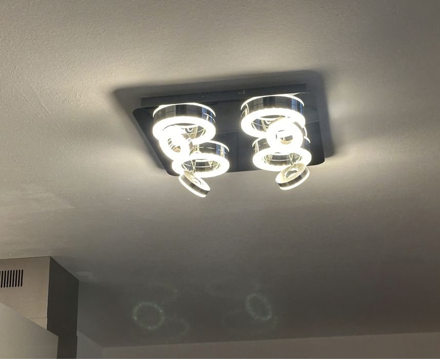 Lustra led argintie