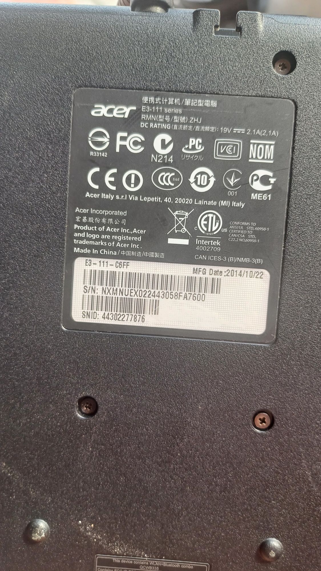 Acer Aspire E 11