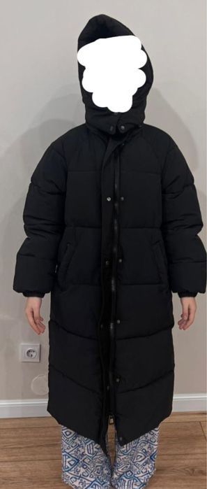 Куртка женская, зимняя,длинная,черная