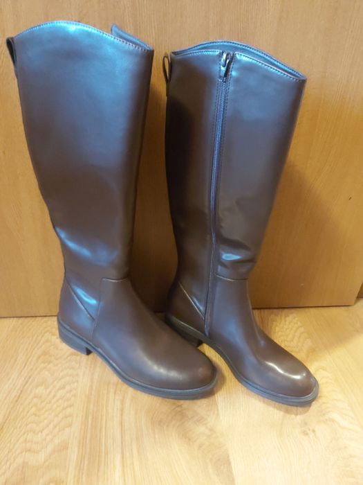 Нови тъмно кафяви ботуши Graceland 39 н.