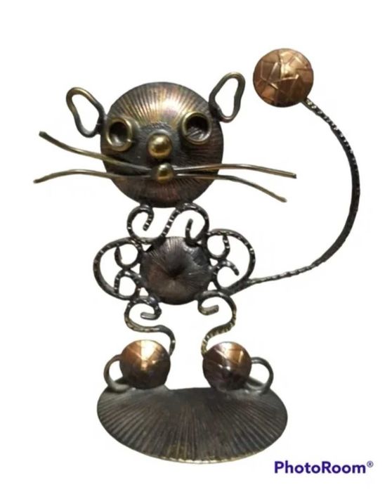 Figurina soricel 12 cm bronz