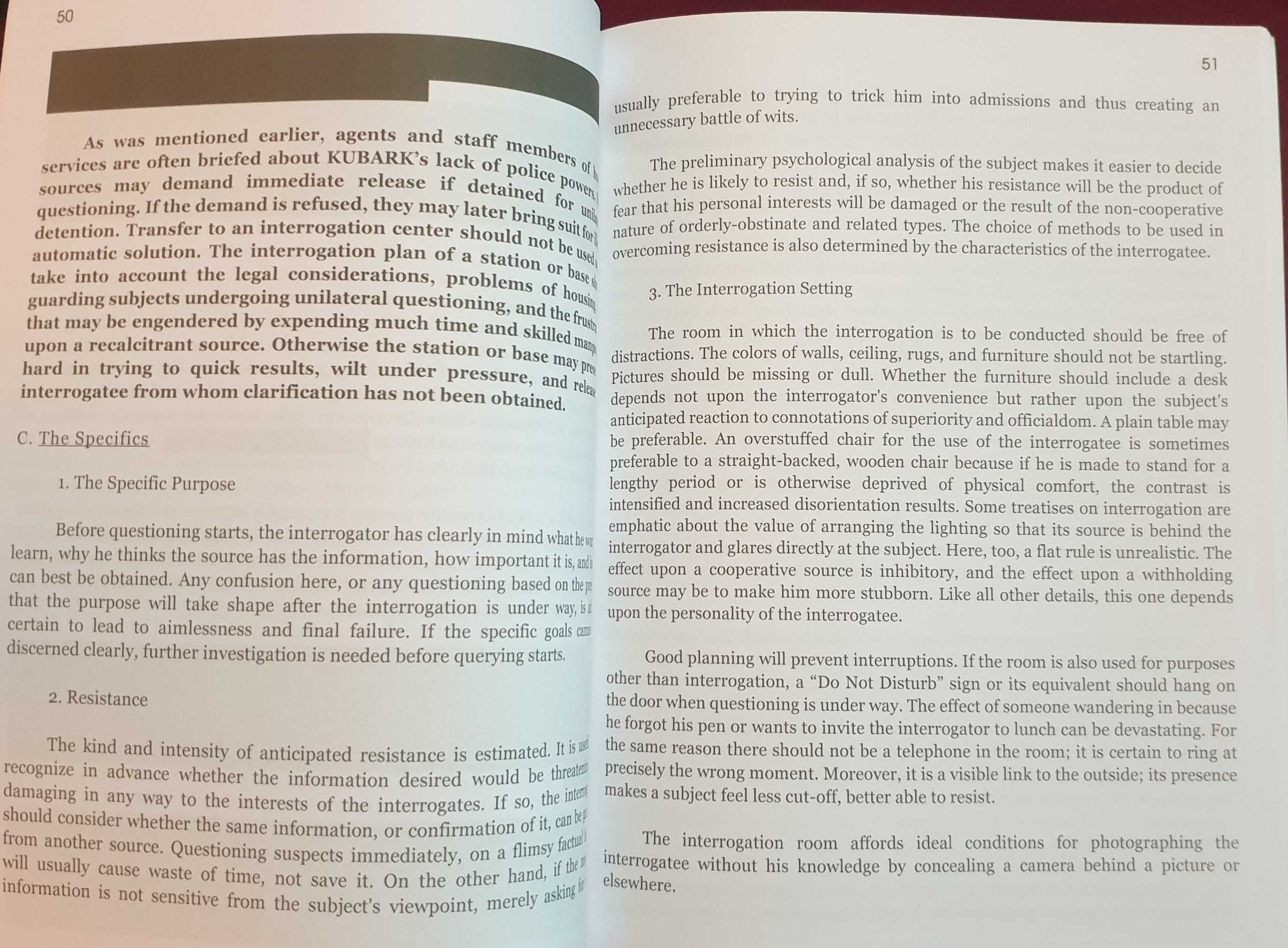 The Official C.I.A. Interrogation & Manipulation Manual