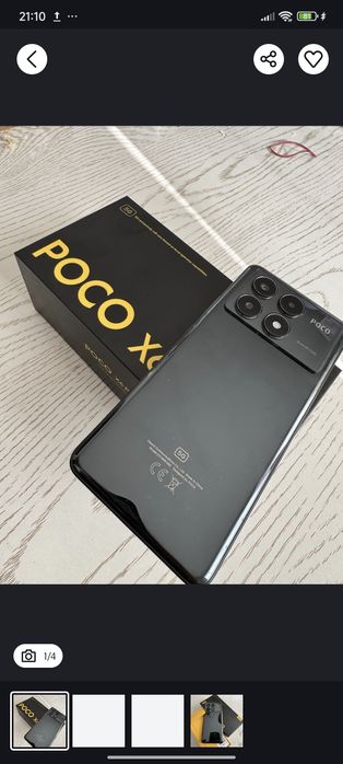 Pocco x 6 pro 12+12/512 5g srochna sotiladi ideal