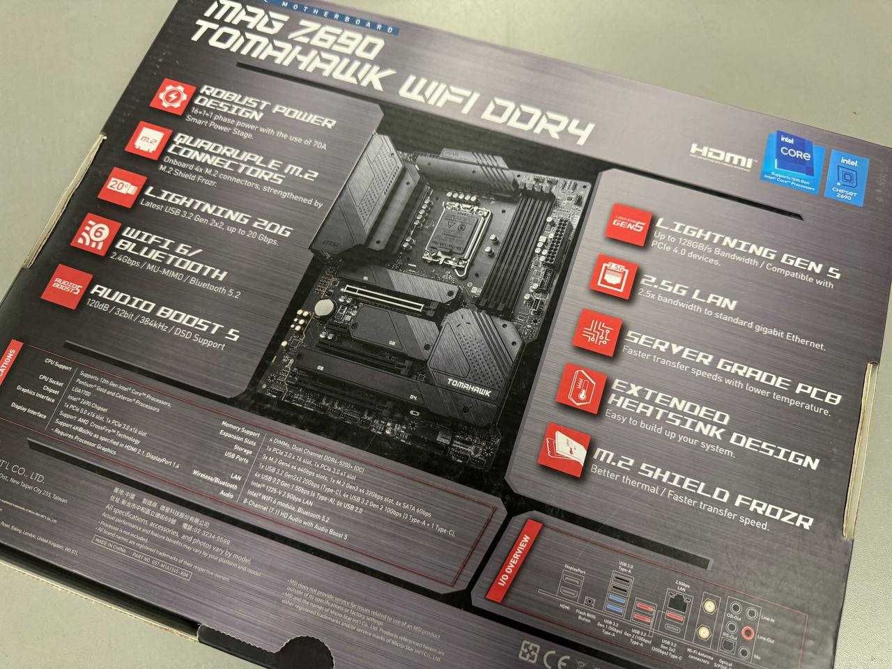 Материнская плата MSI MAG Z690 Tomahawk Wi-Fi DDR4, LGA1700