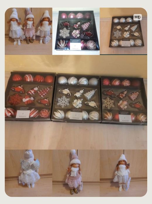 Коледни играчки( нови)