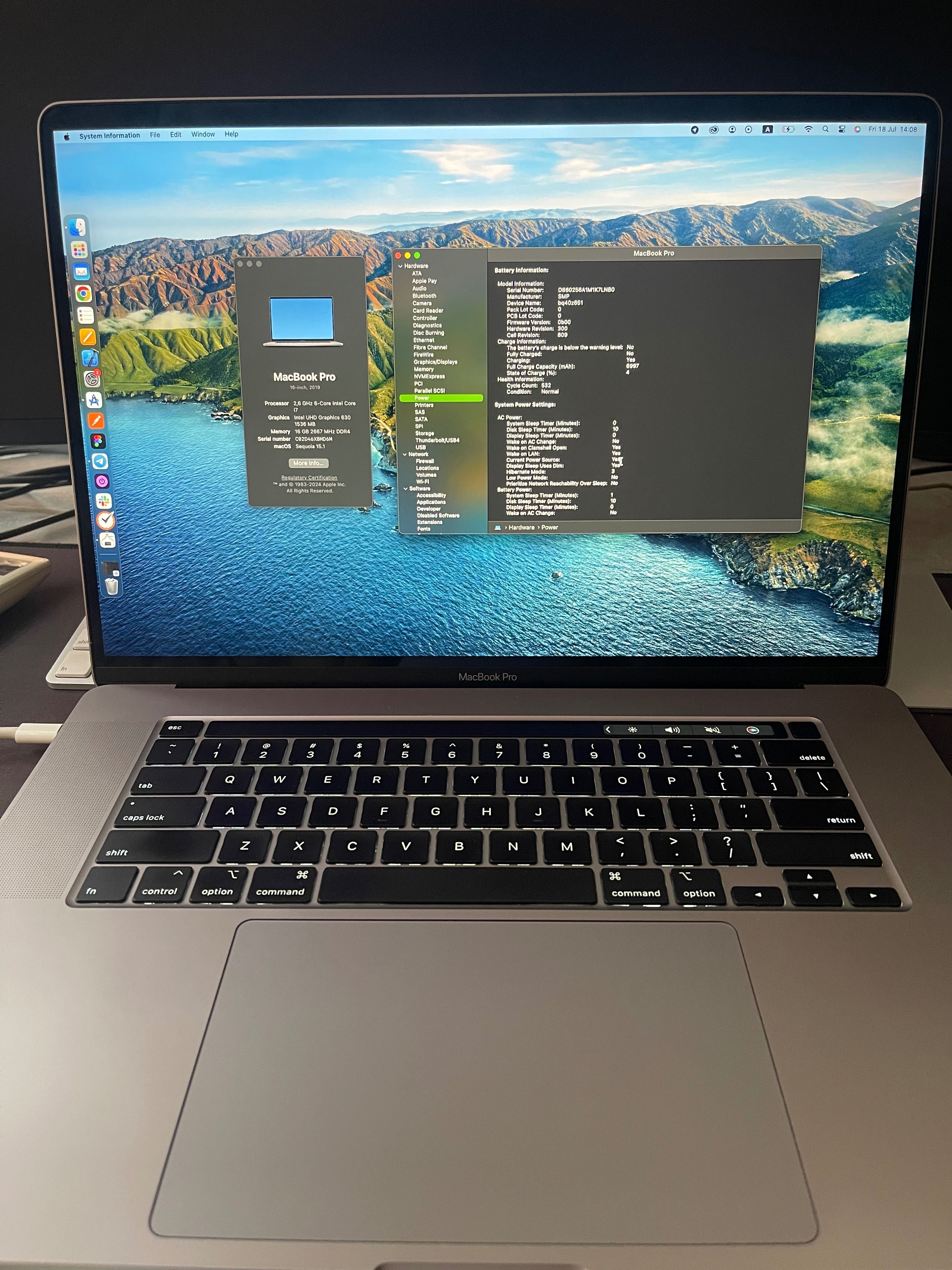 MacBook i7 16gb / 512 gb