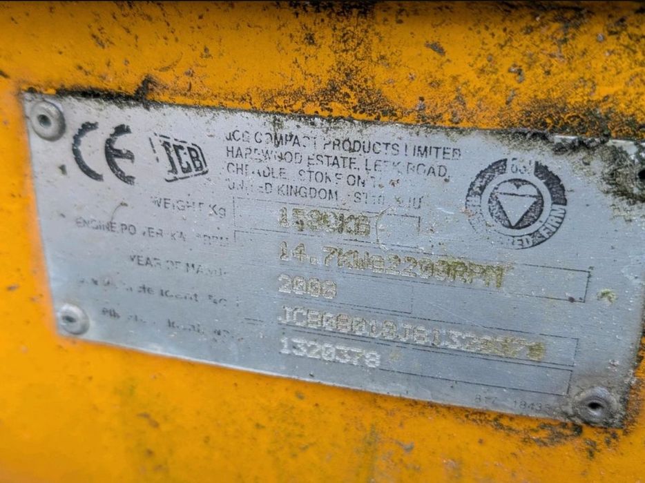 Miniexcavator JCB 8018. An 2008