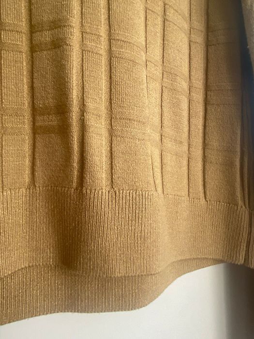 Maleta/Pulover cu gât mic/semi, bej, brand C&A, mărime S/36