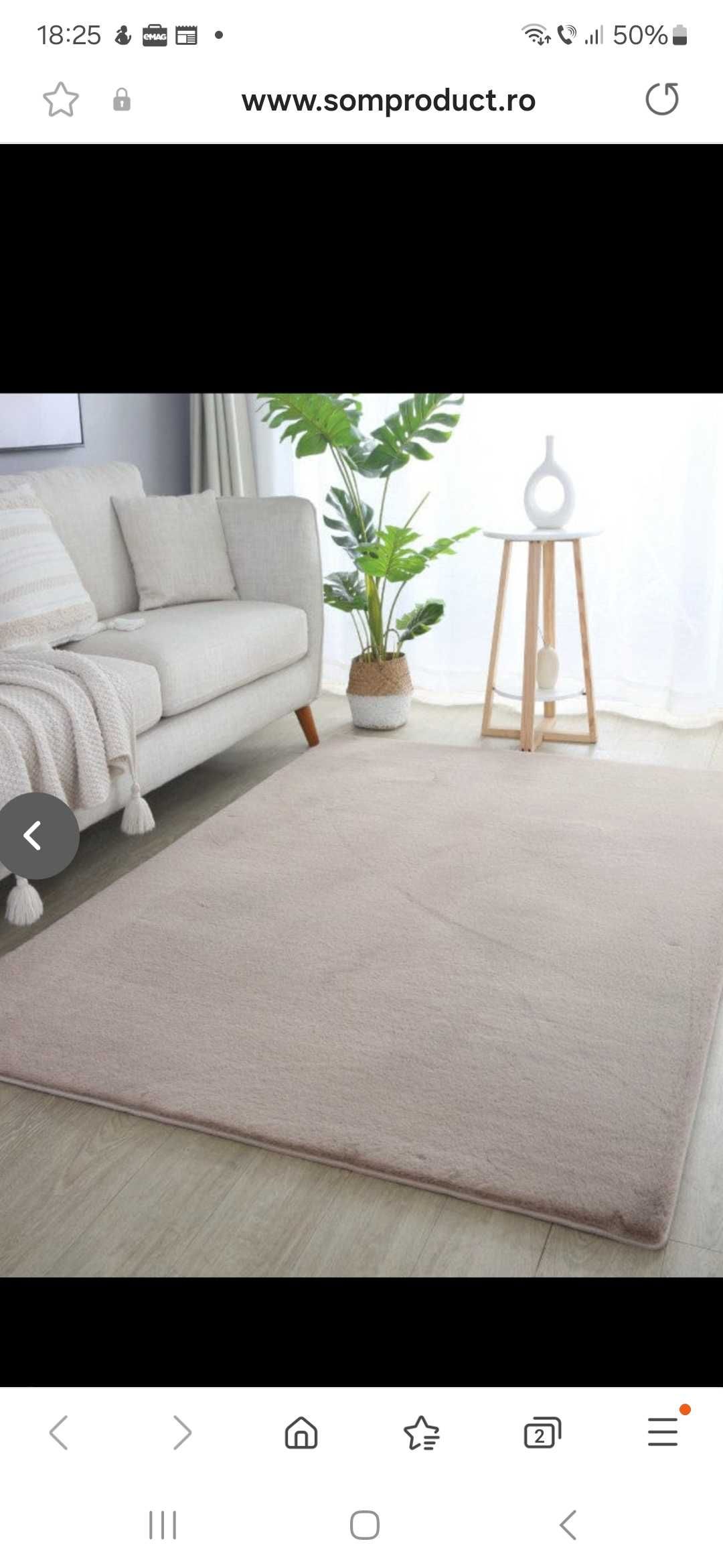 Vand covor bej, nou, de dimensiune 160 cm pe 230 cm