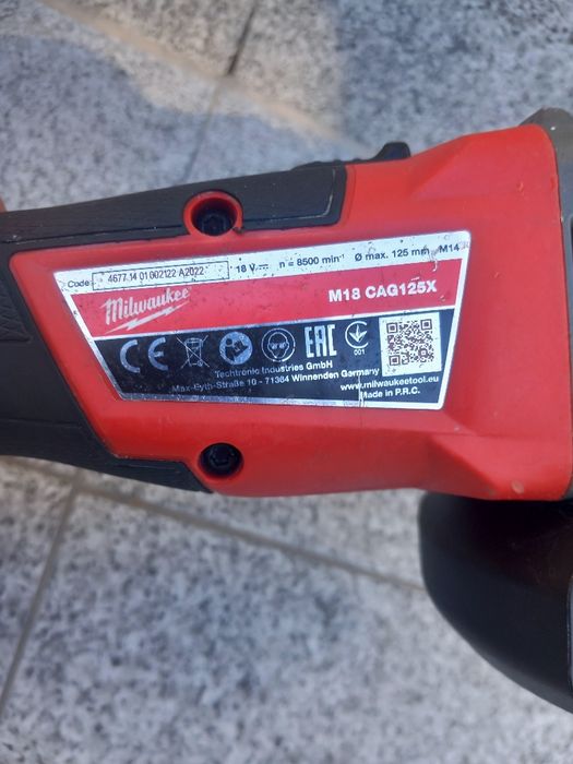 Milwaukee M18 CAG125X Ъглошлайф