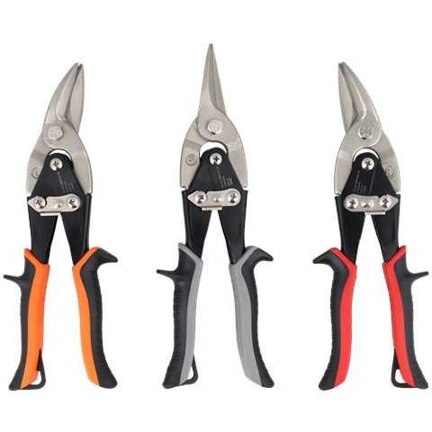 Комплект от 3 ножици за метал Werckmann metal cutter set