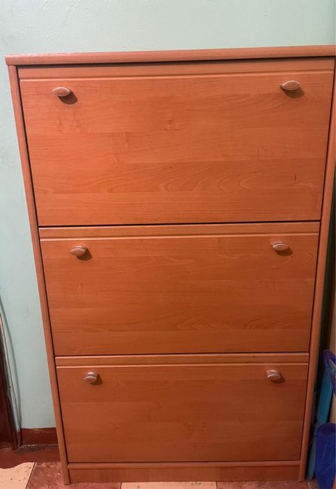 Шкаф для обуви деревяный с 3 полками