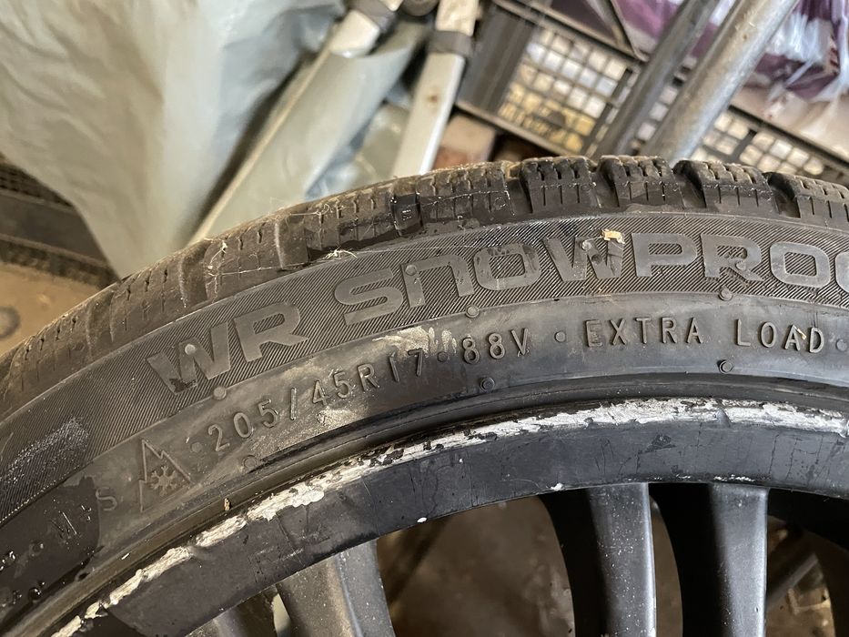 Джанти със зимни гуми 205/45/17