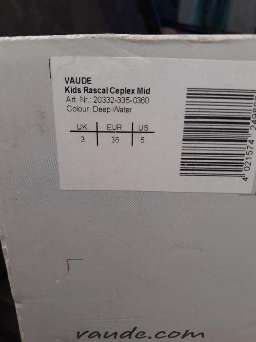 Vaude. Непромокаеми детски боти 33 и 36 номер.