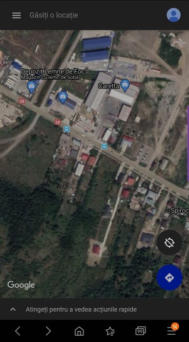 Teren Tomesti la DN 28 la strada principala