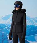 Geaca ski Oysho slim fit 3M thinsulate - negru, marimea M, cu etichete