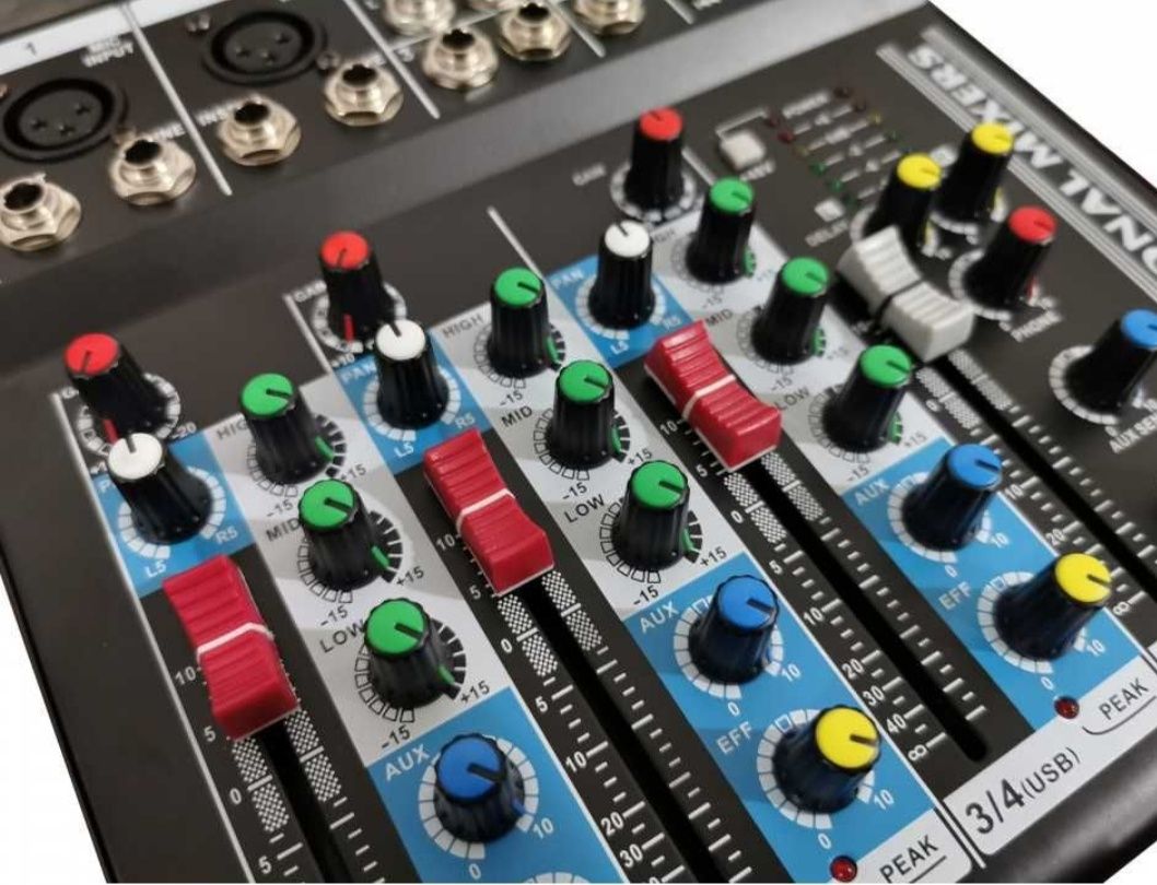 Mixer audio profesional bluetooth WVNGR F4-MB 4 canale