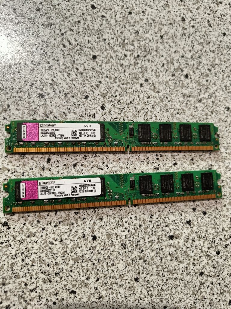 Vand kit memorie  RAM Kingston 4GB DDR2