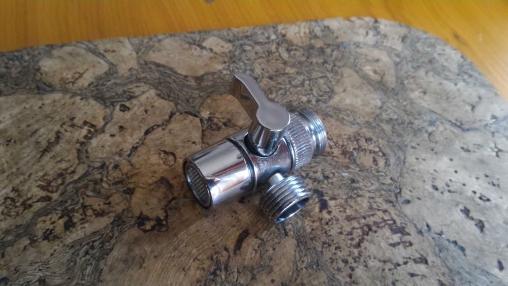 Adaptor cuplaj ptr. furtun la baterii sanitare, metal cromat, 1/2 toll