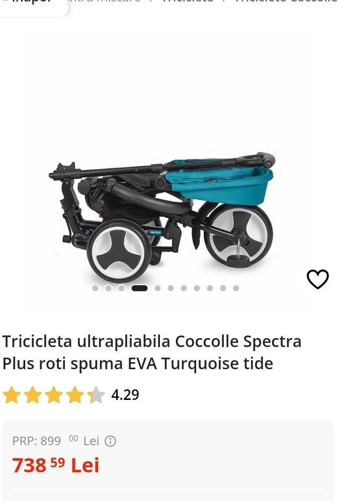 Tricicleta Coccolle spectra plus pilabila