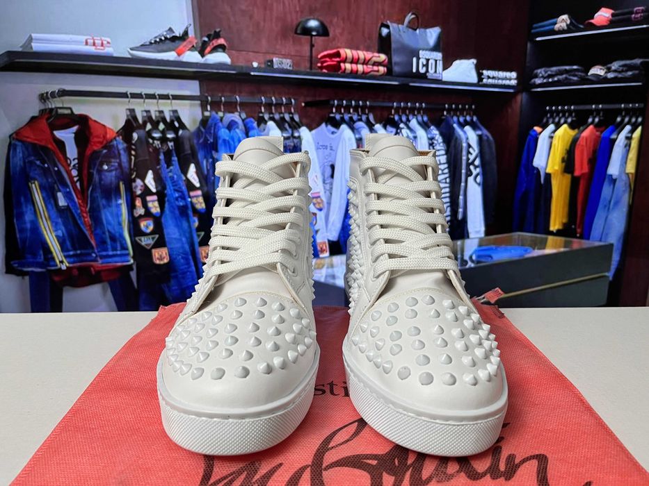 *REDUCERE* Adidasi-sneakers high-ghete Christian Louboutin "Orlato"
