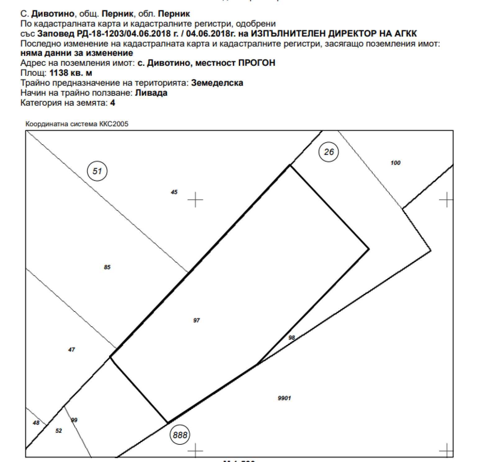 Парцел в с. Дивотино