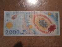 Bancnote 2000 lei - eclipsa