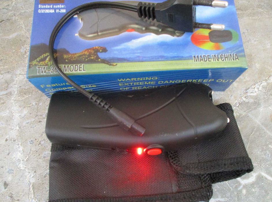 Electrosoc 1000KV lanterna aluminiu, acumulator intern, ON OFF