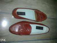 pantofi rosii din piele scarpi