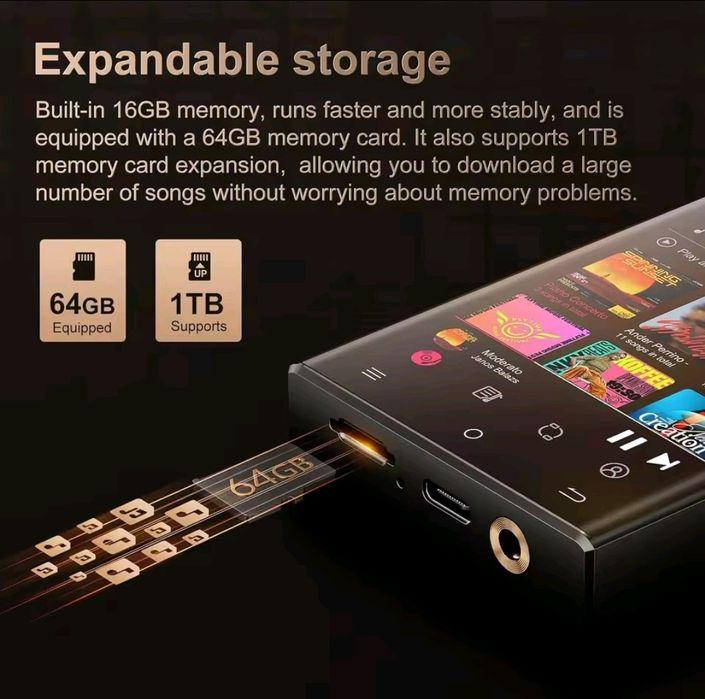 Mp4 player cu dac ess sabre+amplificator intern+căști mondrop chu 2