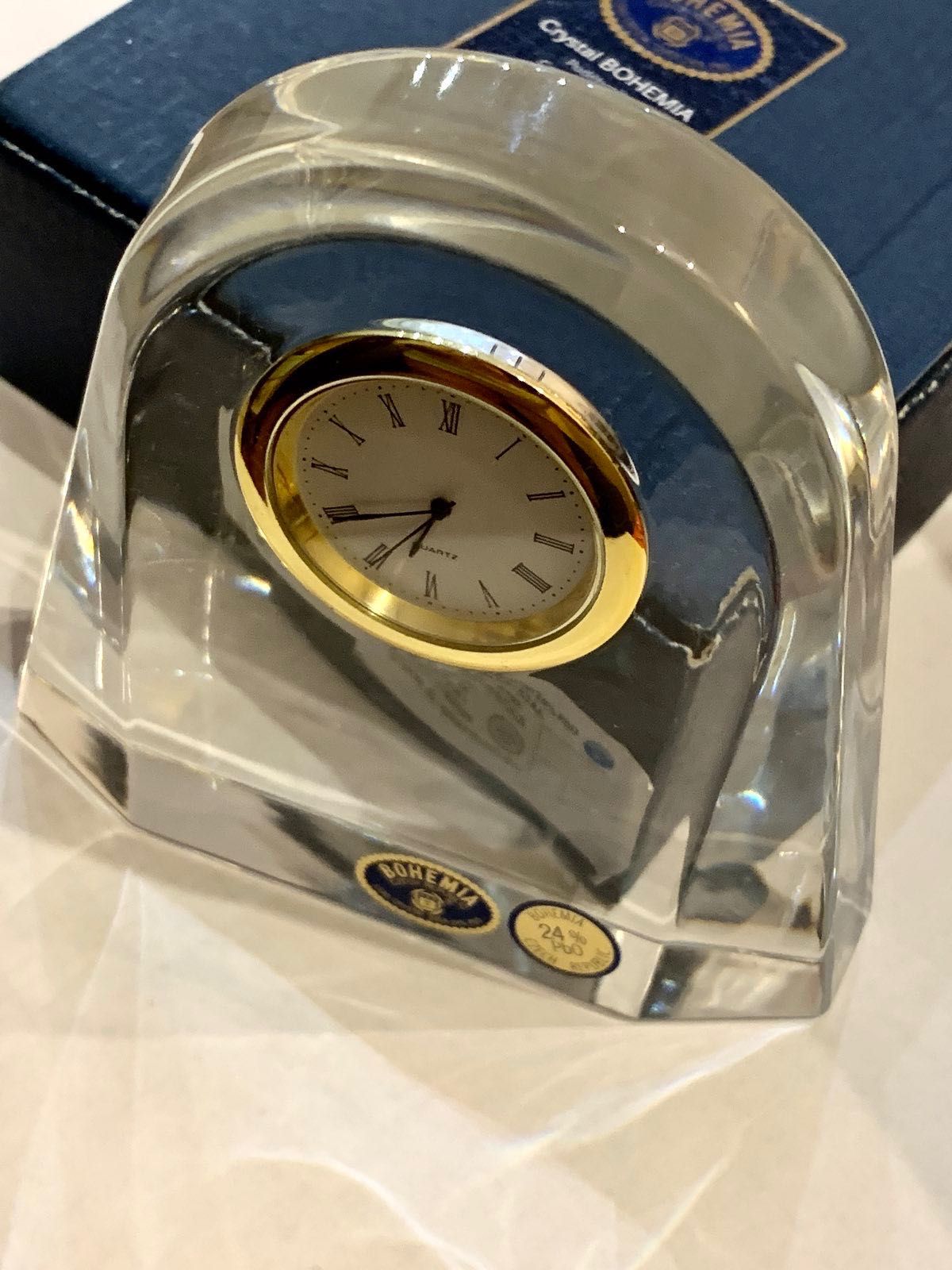 Часовник настолен 120мм Bohemia Crystal Czech Republic