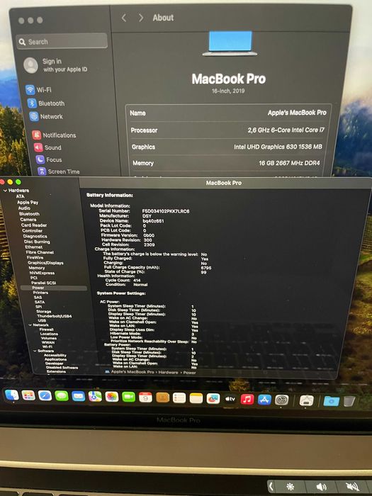16" Core i7 MacBook Pro A2141 (2019) Space Gray-i7/16GB RAM/512GB SSD