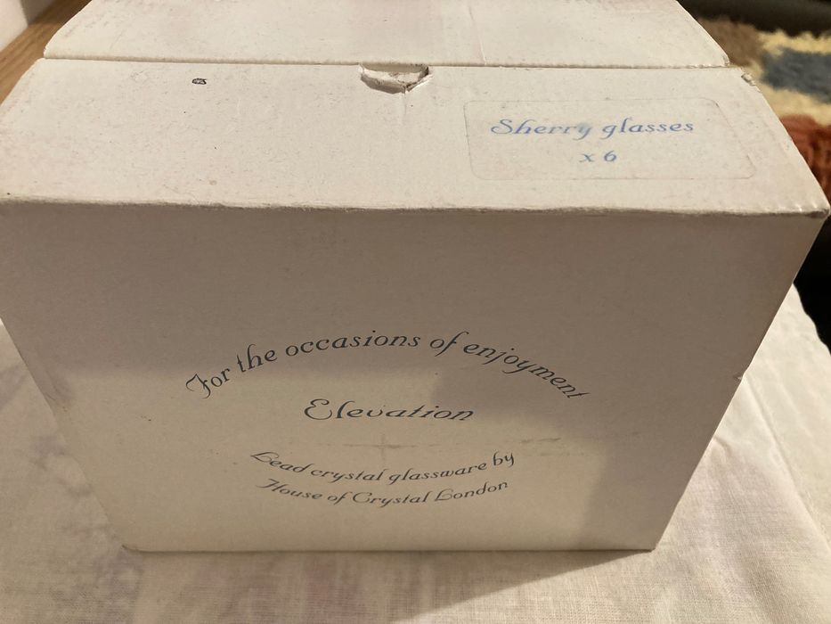 Кристални чаши за шери