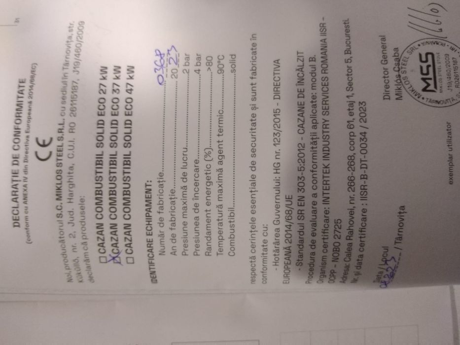 Centrala termica pe combistibil solid / +puffer