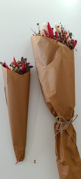 Букет от сушени цветя в Коледен стил