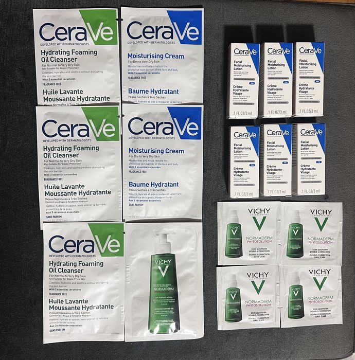 CeraVe,Vichy,Victoria’s Secret, La roche-Posay Effaclar duo, Mi Amante