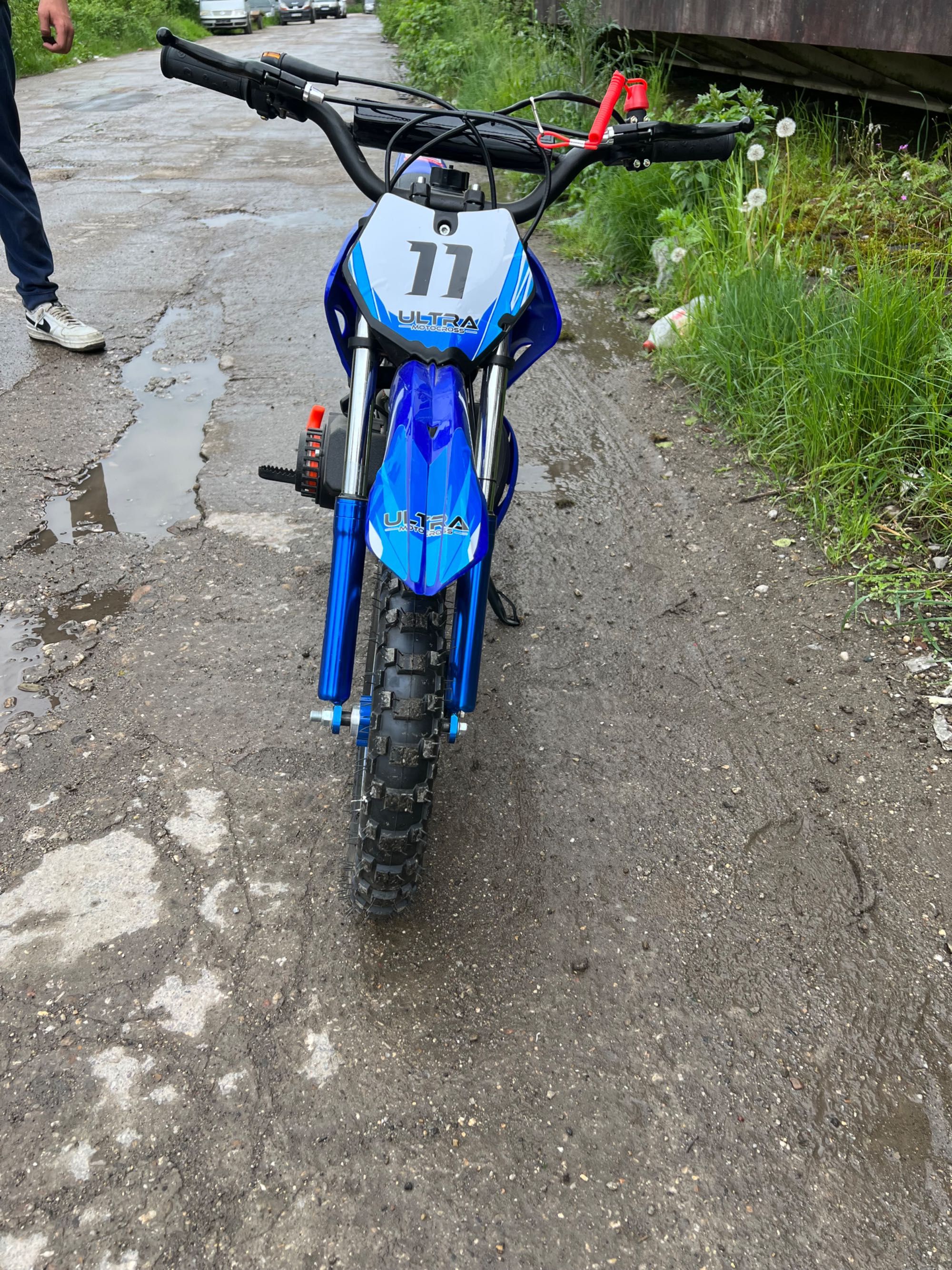 Moto Cross Ultra Copi cu vârsta 4-10 ani culoare Albastru 49cc Benzina