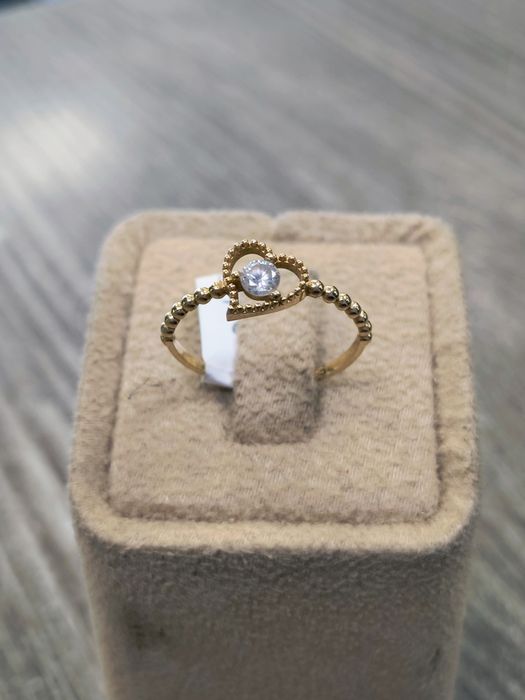 Златен Пръстен Сърце 1.22гр / 14К