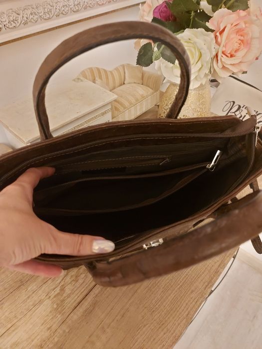 Чанта от естествена кожа