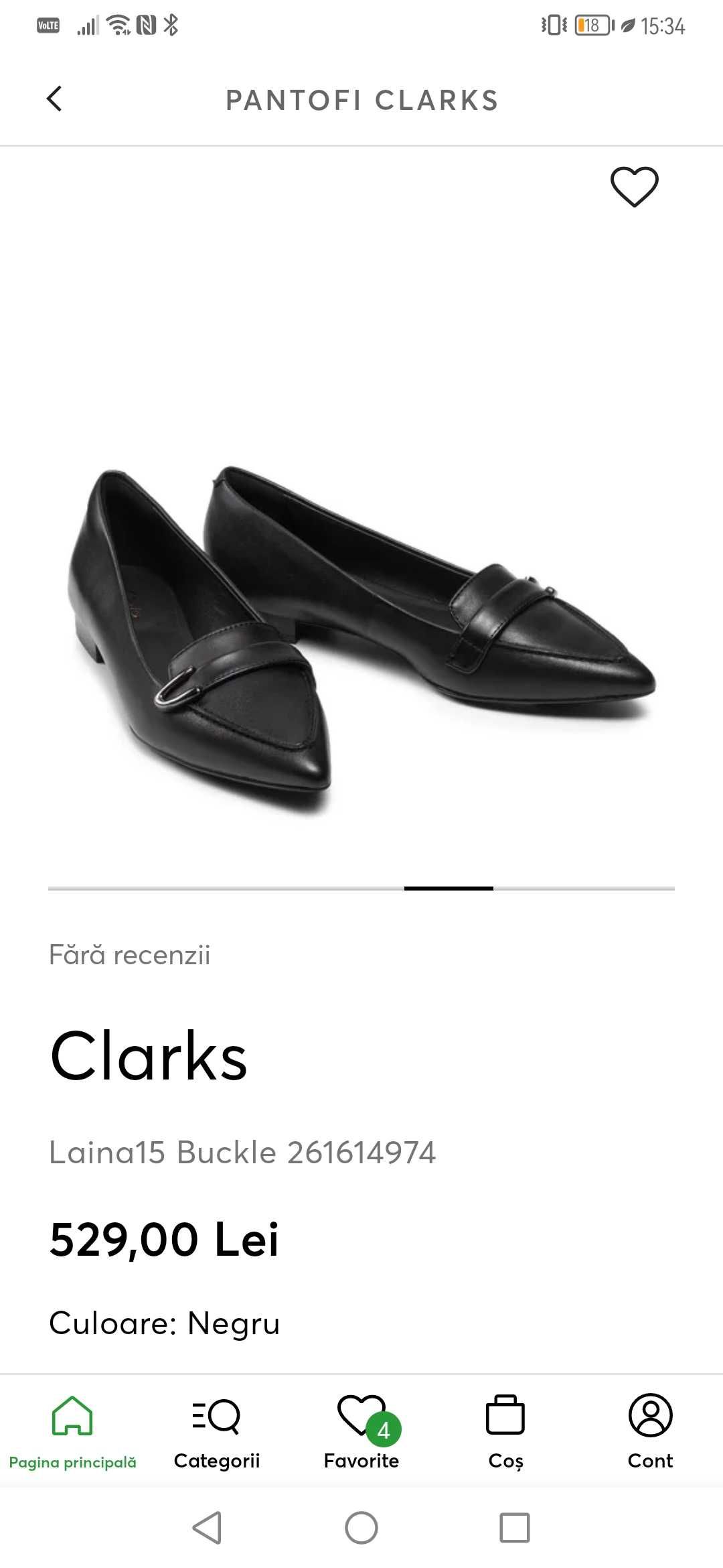 Balerini clarks din piele noi