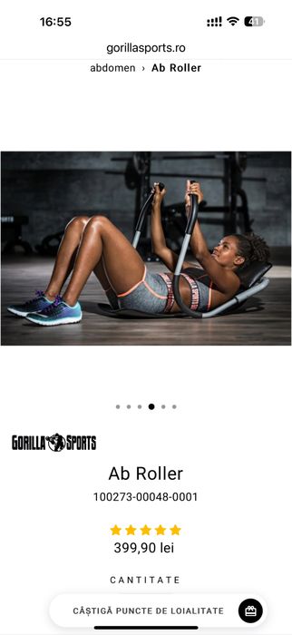 Ab Roller Abdomene, nou in cutie made in Germany