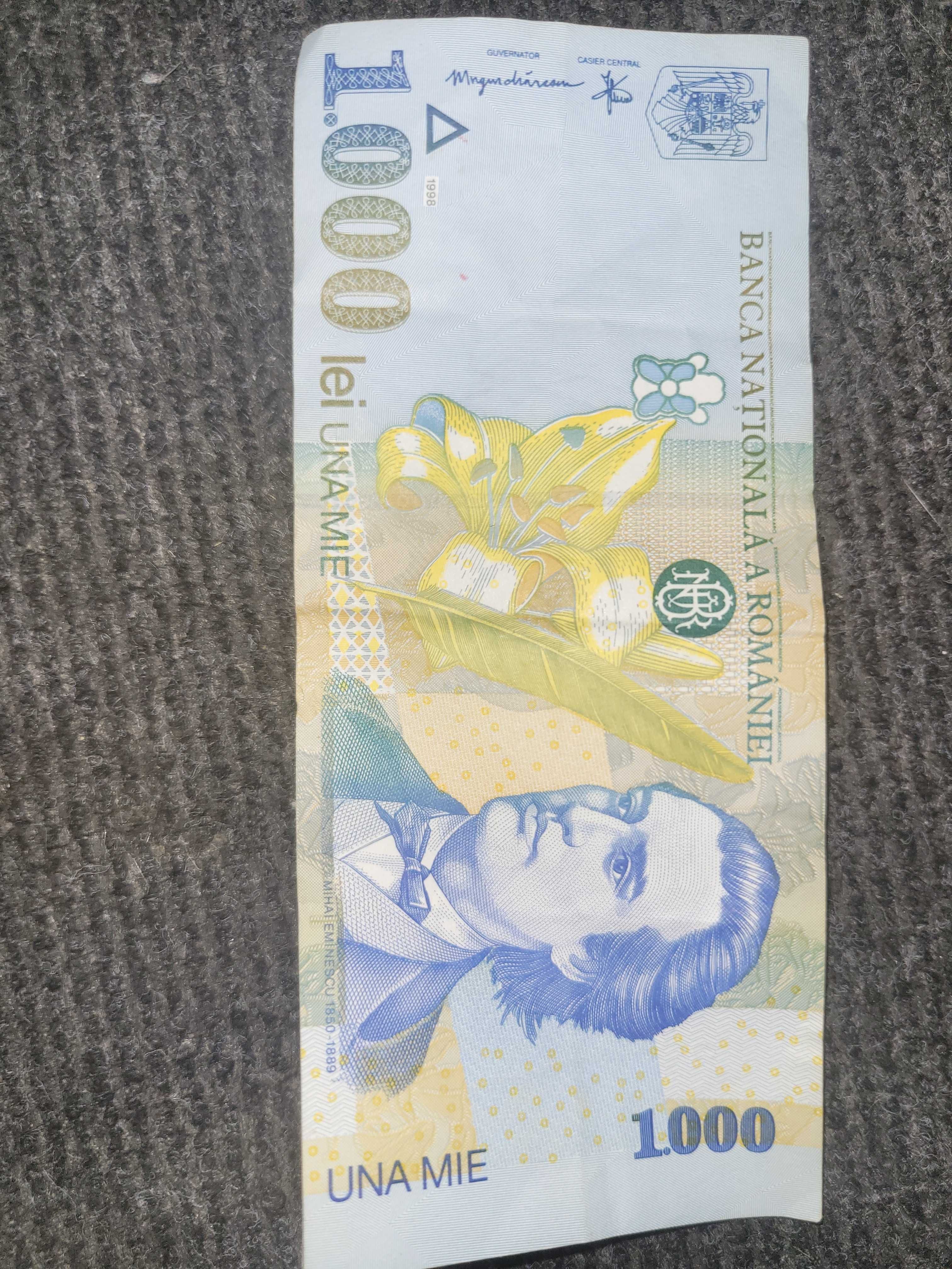 Bacnota 1000lei Mihai Eminescu 1998