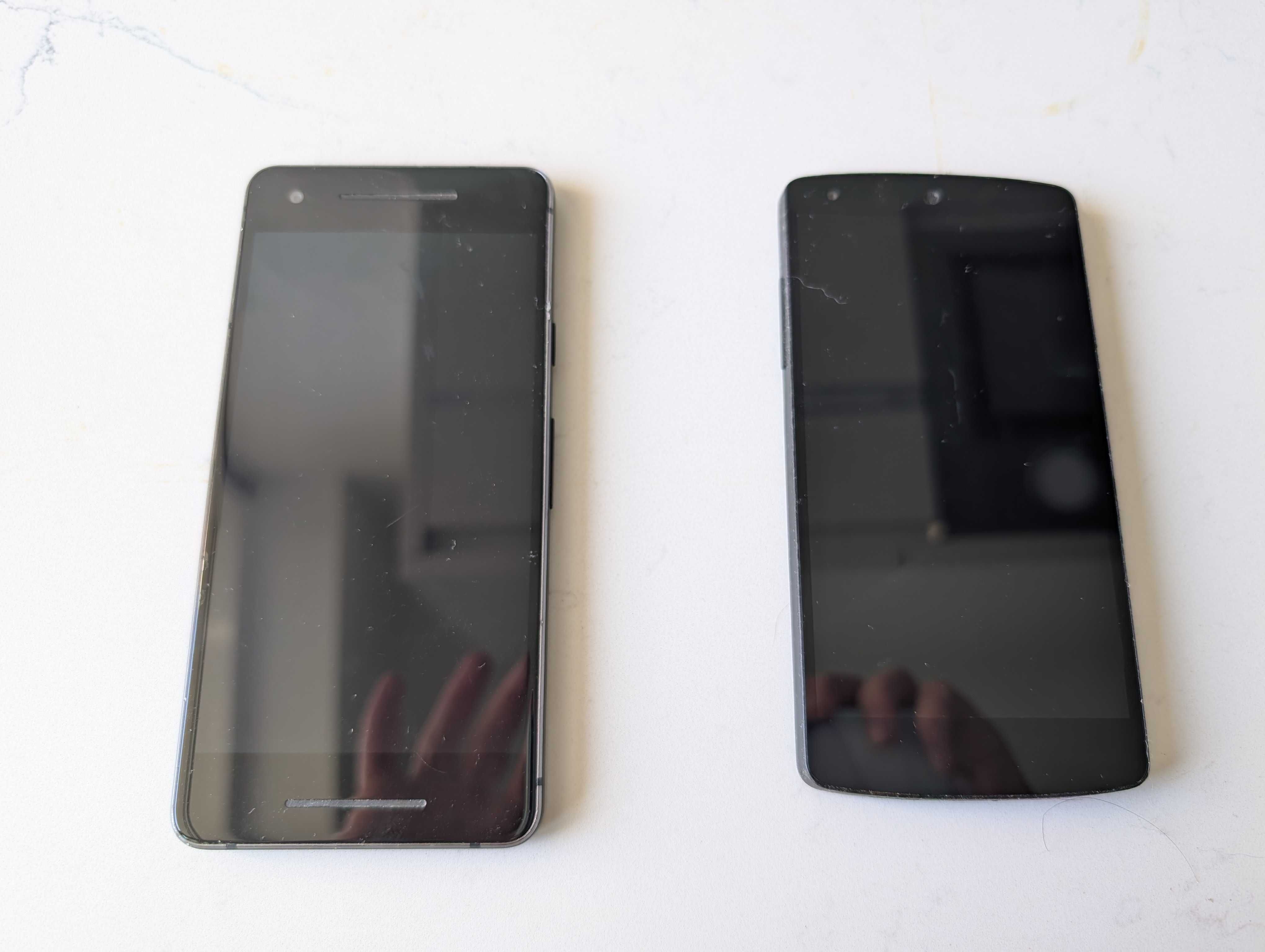Google Pixel 2 и LG Nexus 4