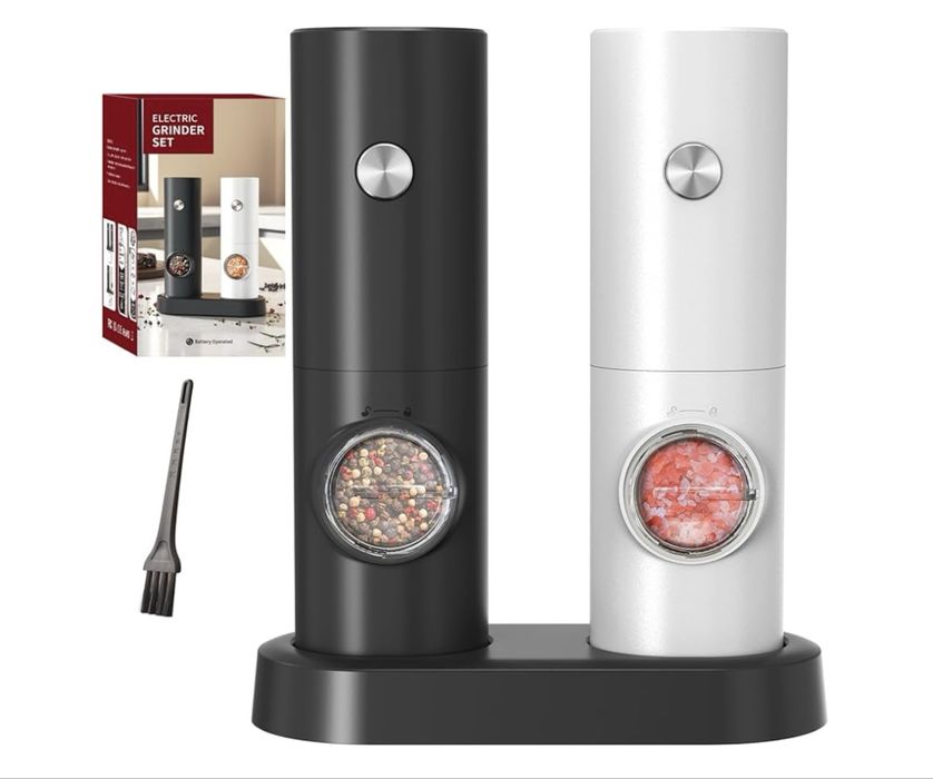 Комплект електрически мелнички за сол и черен пипер CIRCLE JOY