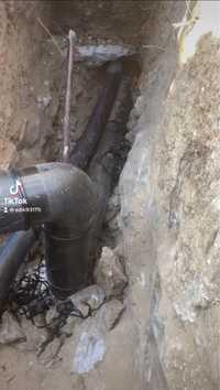 Врезки водопровода под давлением,прокладка канализации,футляров.