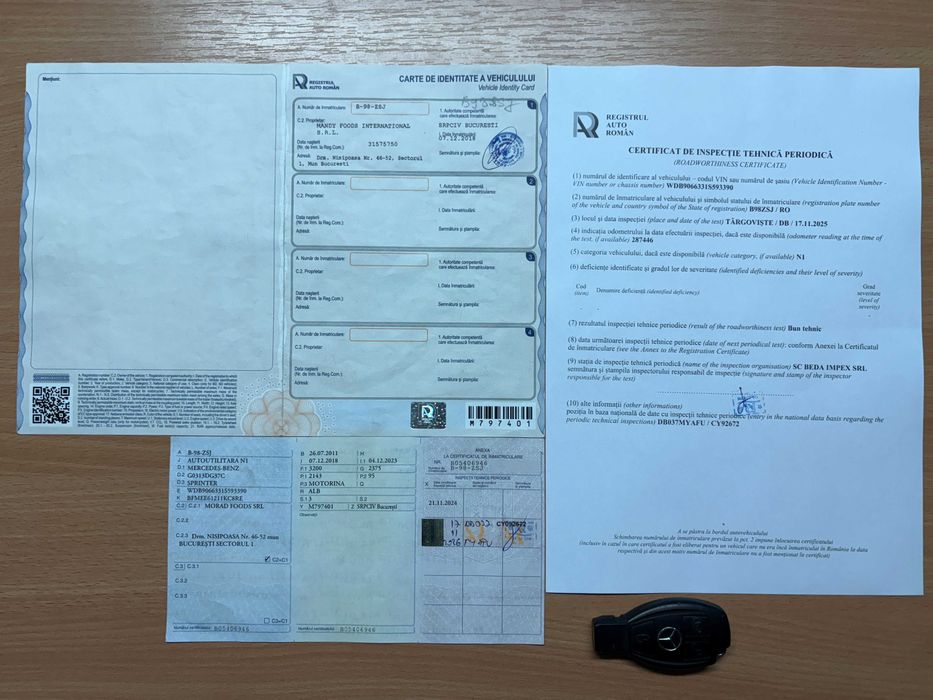 MERCEDES SPRINTER 313 CDI 2011 Euro5 287442 km reali PRIMUL Proprietar