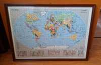 Tablou din puzzle, harta lumii