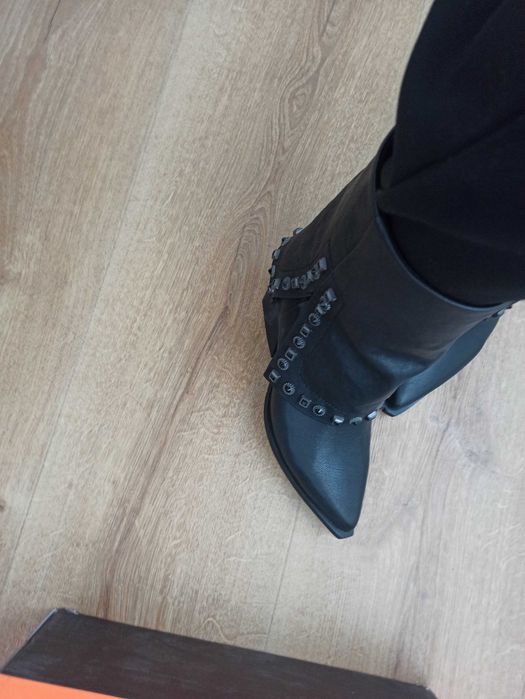 Botine Epica - piele fina - nu Anna Cori, Musette masura 39